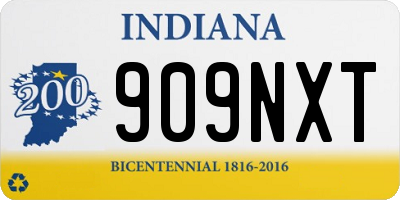 IN license plate 909NXT