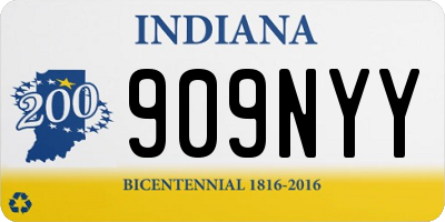 IN license plate 909NYY