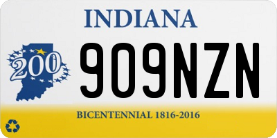 IN license plate 909NZN