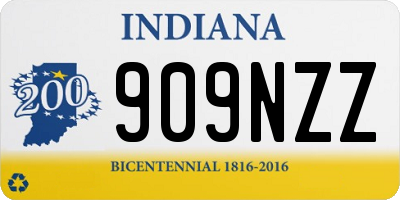IN license plate 909NZZ