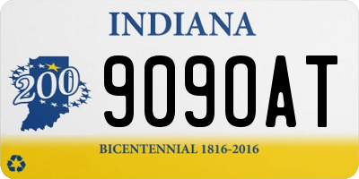 IN license plate 909OAT