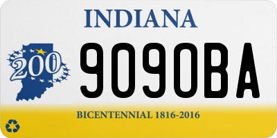 IN license plate 909OBA