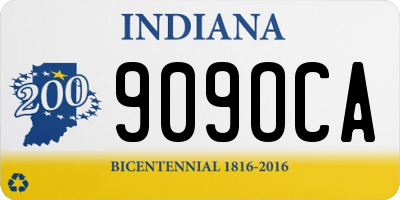 IN license plate 909OCA