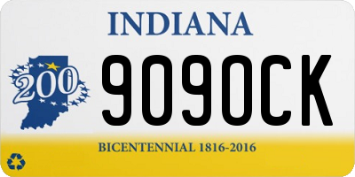 IN license plate 909OCK