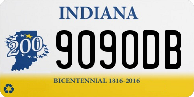IN license plate 909ODB