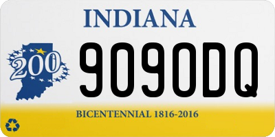 IN license plate 909ODQ