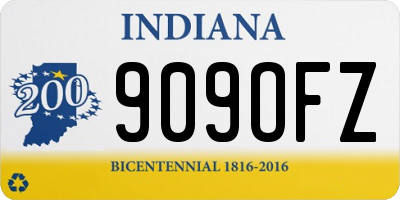 IN license plate 909OFZ