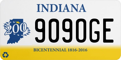 IN license plate 909OGE