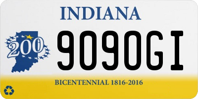IN license plate 909OGI