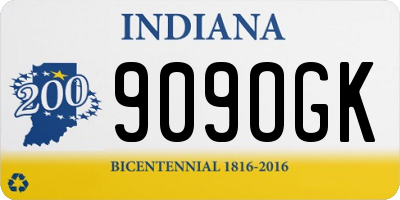 IN license plate 909OGK