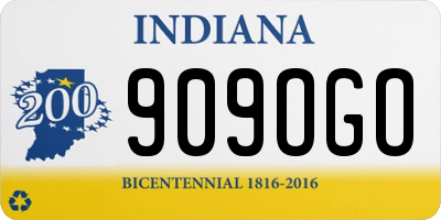 IN license plate 909OGO