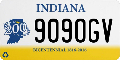 IN license plate 909OGV