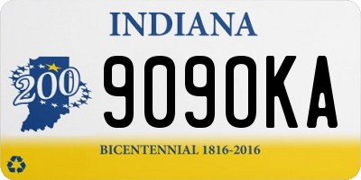 IN license plate 909OKA