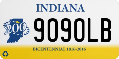 IN license plate 909OLB