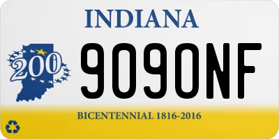 IN license plate 909ONF