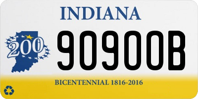 IN license plate 909OOB
