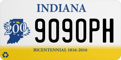 IN license plate 909OPH