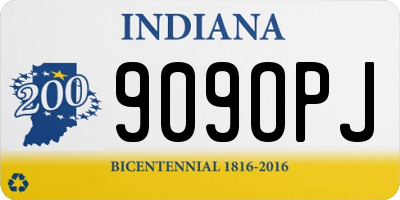IN license plate 909OPJ