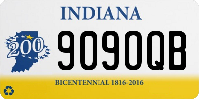 IN license plate 909OQB