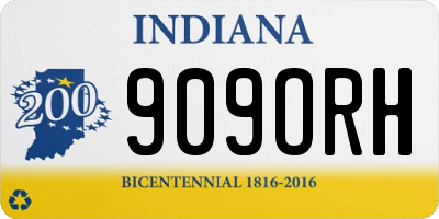 IN license plate 909ORH