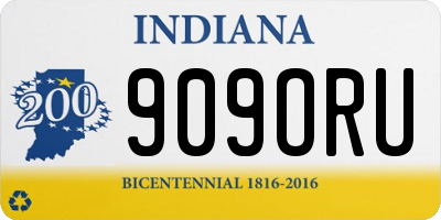 IN license plate 909ORU