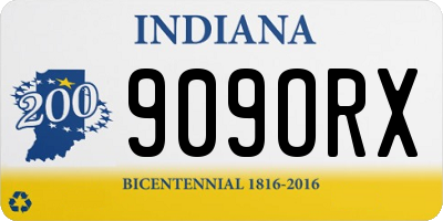 IN license plate 909ORX