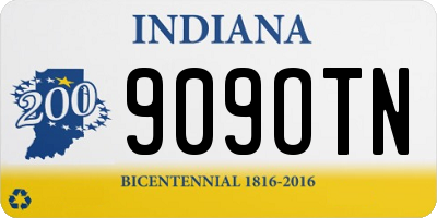 IN license plate 909OTN