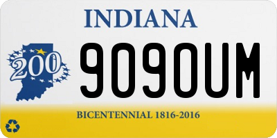 IN license plate 909OUM