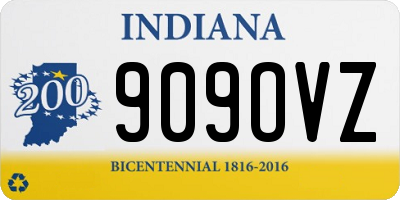 IN license plate 909OVZ