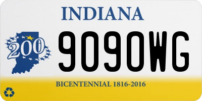 IN license plate 909OWG