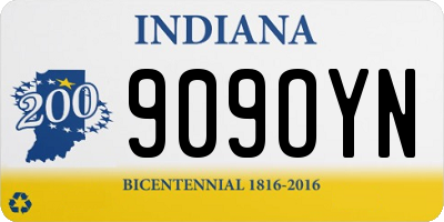 IN license plate 909OYN