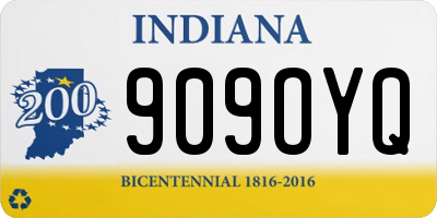 IN license plate 909OYQ