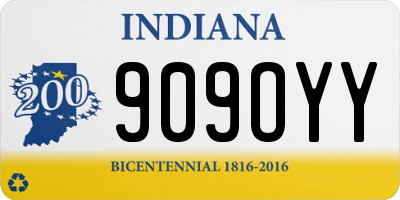 IN license plate 909OYY