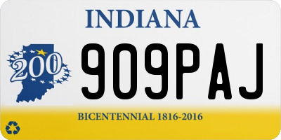 IN license plate 909PAJ