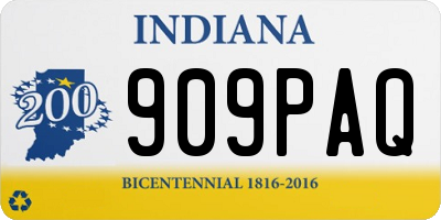 IN license plate 909PAQ