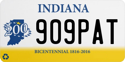 IN license plate 909PAT