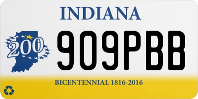 IN license plate 909PBB