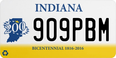 IN license plate 909PBM