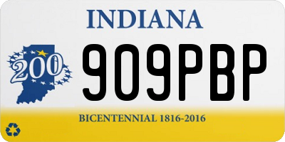 IN license plate 909PBP