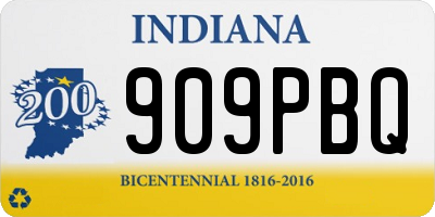 IN license plate 909PBQ