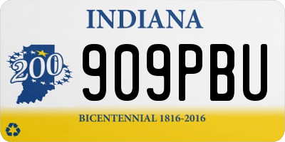 IN license plate 909PBU