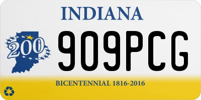 IN license plate 909PCG