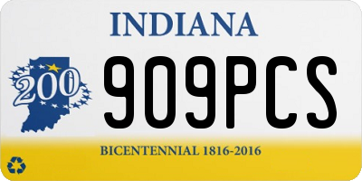 IN license plate 909PCS