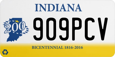 IN license plate 909PCV