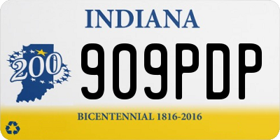 IN license plate 909PDP