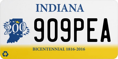 IN license plate 909PEA