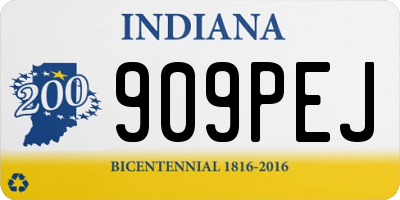 IN license plate 909PEJ