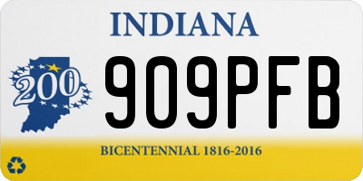 IN license plate 909PFB