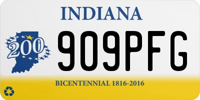 IN license plate 909PFG