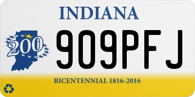IN license plate 909PFJ